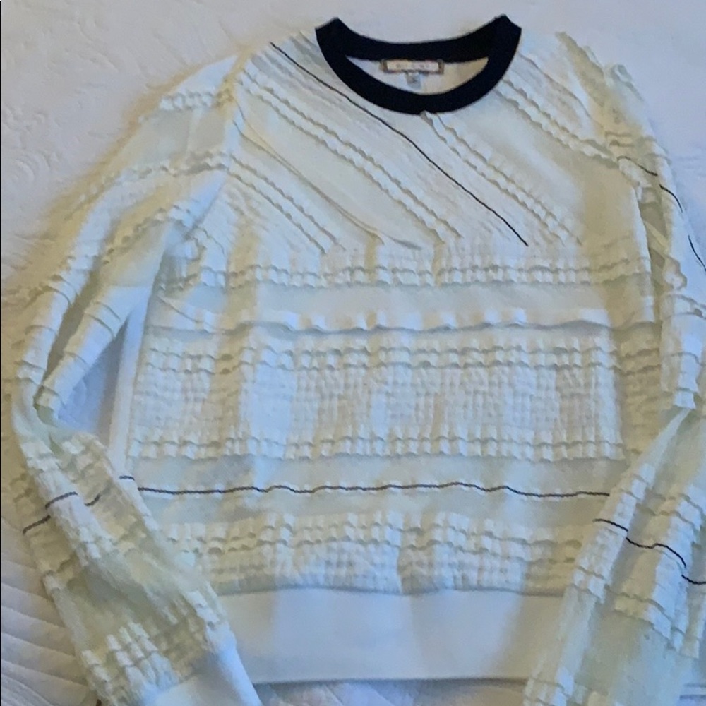 Eri + Ali white Lace Top Anthropologie
